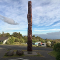 Dawson Falls Visitors Centre - Totem